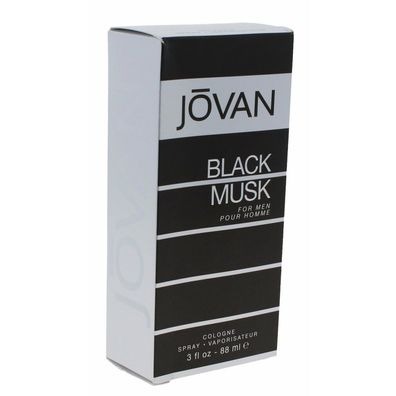 Jovan Black Musk Eau De Cologne 90ml Spray