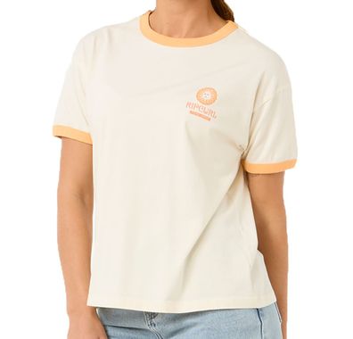 RIP CURL Women Shirt San Carlos Ringer bone