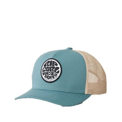 RIP CURL Kids Snapback Trucker Cap Wetsuit Icon bluestone