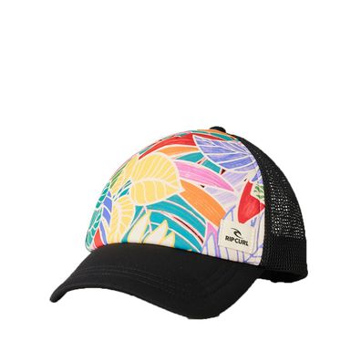 RIP CURL Women Snapback Trucker Cap Mixed Yardage red