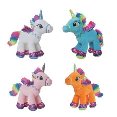 Einhorn Kinder Kuscheltier - 25 cm Plüschtier Mädchen Stofftier Rosa
