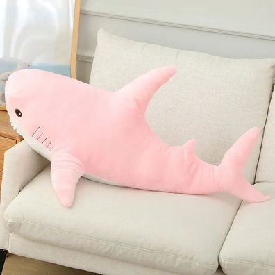 Rosa Hai Kuscheltier weiches Plüschtier pink Stofftier 45cm