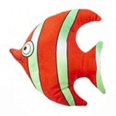 Fisch Kuscheltier 20 cm Plüschtier weiches Kinder Stofftier Rot gestreift