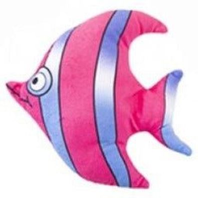 Fisch Kuscheltier 20 cm Plüschtier weiches Kinder Stofftier Pink gestreift
