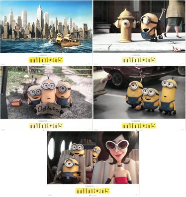 Minions - 5 Original Kino-Aushangfotos - Filmposter