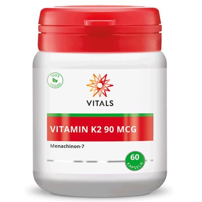 Vitamin K2 90 mcg, 60 Kapseln von Vitals