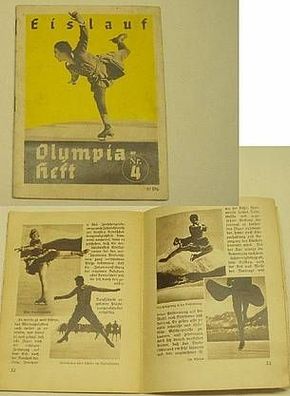 Eislauf Olympia Heft Nr. 4 1936
