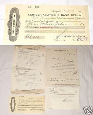 Dokumente-Konvolut Deutsch-Asiatische Bank Berlin 1928