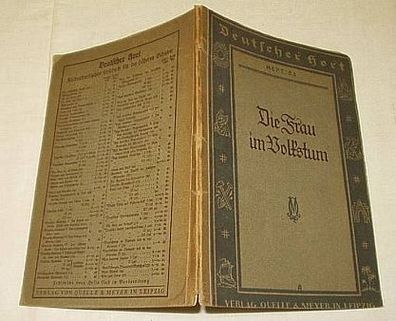 Die Frau im Volkstum: Deutscher Hort - Heft 53, 1926
