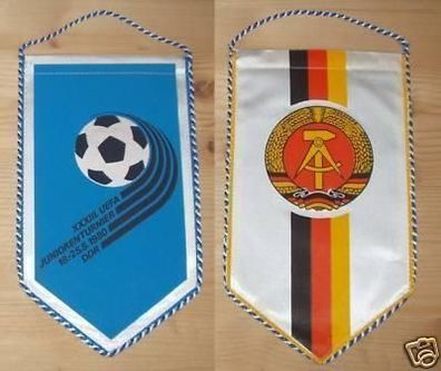 DDR Wimpel XXXIII. UEFA Juniorenturnier 16.-25.5.1980