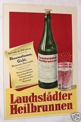 DDR Reklame-Tafel Lauchstädter Heilbrunnen 1960