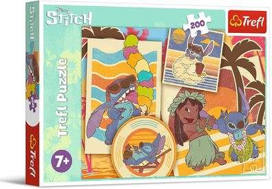 Lilo & Stitch Musische Welt 200 Teile Buntes Puzzle mit Helden der Fernsehserie