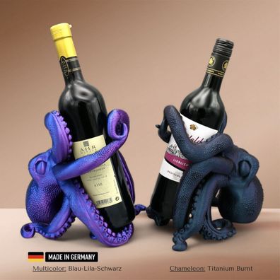 Flaschenhalter Oktopus Weinständer Bordeaux Dekoration für Wein & Spirituosen