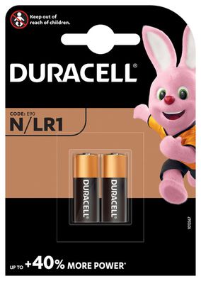 2er Pack Duracell 1,5V MN9100 Lady Batterie 825mAh AlMn