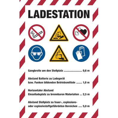 Kombischild, Ladestation, Aluminiumverbund, 300 x 200 mm