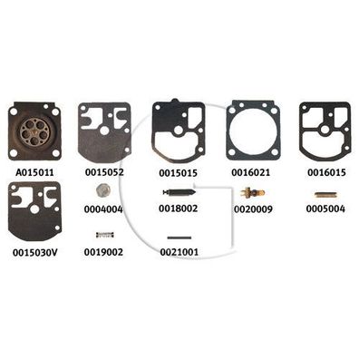 Original Membranen - RB KIT für Vergaser: C1S-K6 (A>B) ZAMA