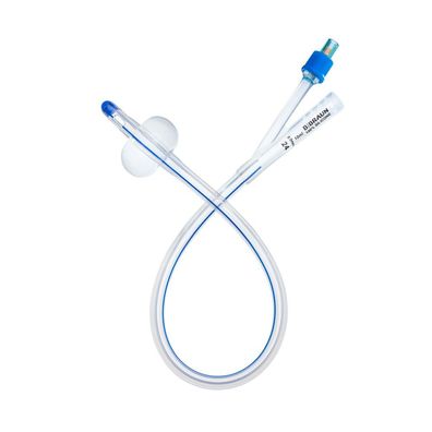 1 Urimed Cath Foley Transurethraler Silikon-Dauerkatheter mit Nelatonspitze, 33,4cm