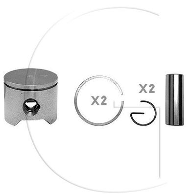 Kolben komplett für Husqvarna Mod : R51 Orig. : 503167701