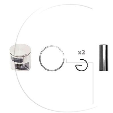 Kolben komplett / Ø Kolben = 41 mm / Stärke Kolbering = 1,5 mm / Inhalt = A