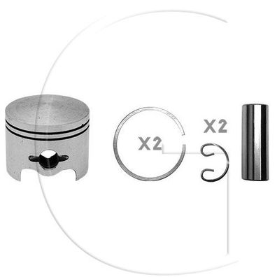 Kolben komplett / Ø Kolben = 47,5 mm / Stärke Kolbering = 1,2 mm / Inhalt = A