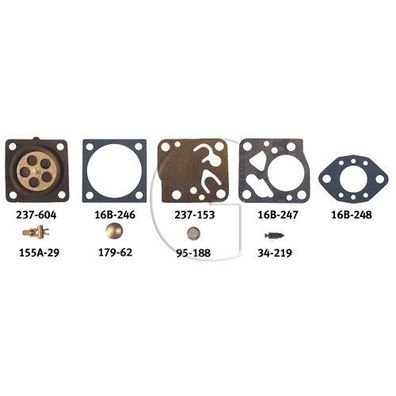 Original Membranen - RB KIT für Vergaser: HU - Tillotson (5)
