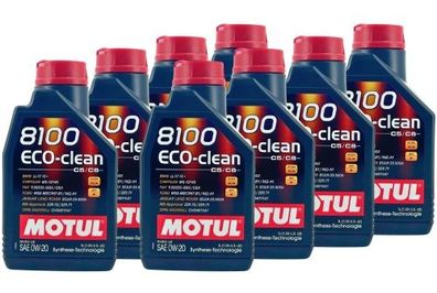 Motul 8100 Eco-clean 0W-20 8x1 Liter