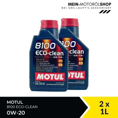 Motul 8100 Eco-clean 0W-20 2x1 Liter