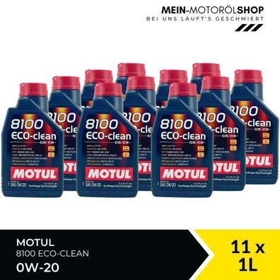 Motul 8100 Eco-clean 0W-20 11x1 Liter