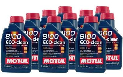 Motul 8100 Eco-clean 0W-20 10x1 Liter