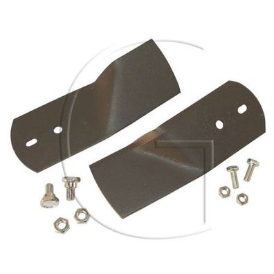 2er-Set Messerset / L = 168 mm / B = 68 mm / Ø Zentralbohrung = 11,2 mm / Ø Außenl