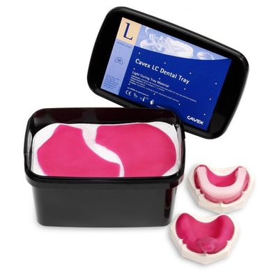Cavex LC Dental Tray - Packung 50 Stück, rosa