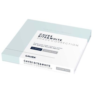 CAVEX Bite&White Shade Correction - Starter Pack 2 x 2 ml Pen, 1 g Spritze, 5 Applica