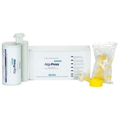 bisico Algi-Press - Packung 380 ml Doppelkartusche, Mintgrün, Minzgeschmack, 10 Misch