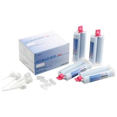 Coltene JET BLUE® Bite fast - Refill Packung 4 x 50 ml Doppelkartusche, 12 Mixing Tip