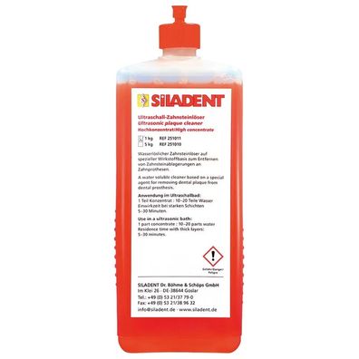 Siladent Ultraschall-Zahnsteinlöser - Flasche 1 kg