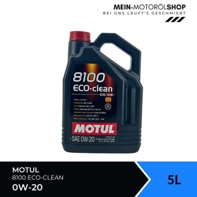 Motul 8100 Eco-clean 0W-20 5 Liter