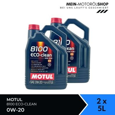 Motul 8100 Eco-clean 0W-20 2x5 Liter