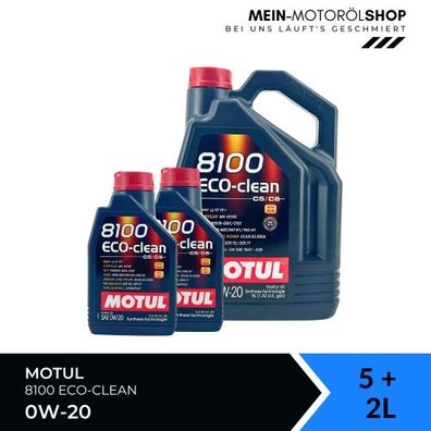 Motul 8100 Eco-clean 0W-20 5 + 2 Liter