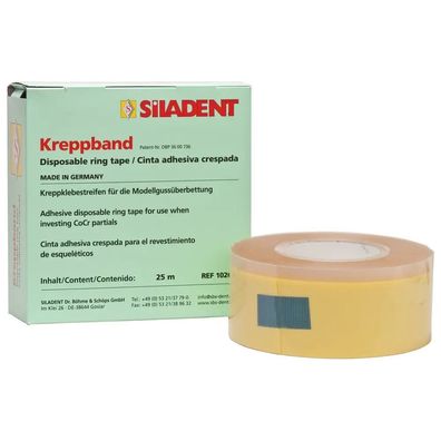 Siladent Kreppband - Rolle 25 m