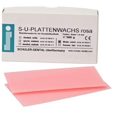 Schuler-dental S-U-PLATTENWACHS - Packung 500 g Winter, weich