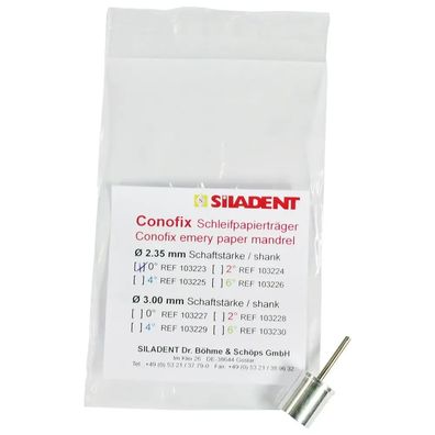 Siladent Conofix Schleifpapierträger - Stück 0°, Ø 2,35 mm