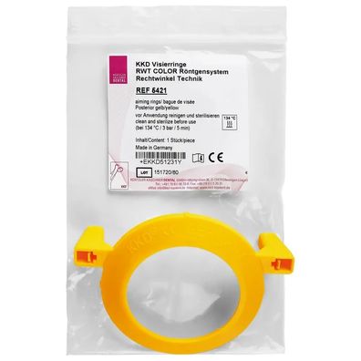 Kentzler-Kaschner RWT® COLOR - Stück Visierring, gelb, Posterior