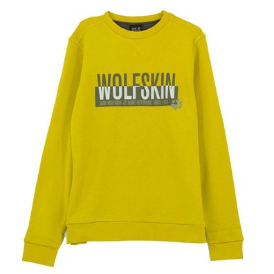 Jack Wolfskin Slogan Pullover Herren Sweatshirt Baumwolle 1707391-3004