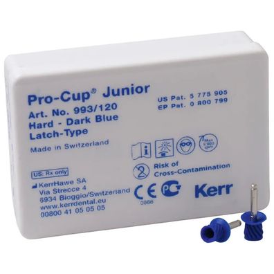 Kerr Pro-Cup? Junior - Packung 120 Stück dunkelblau hart, Latch-Type