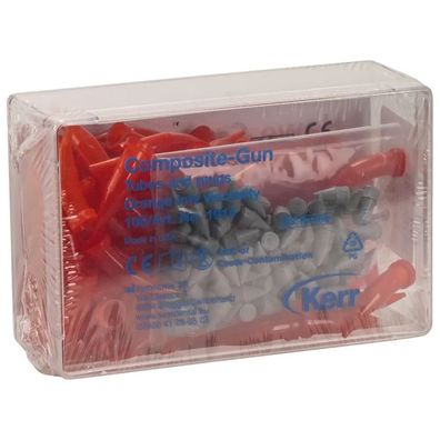 Kerr Hawe Composite-Gun Kapseln - Packung 100 Stück und Kolben orange low viscosity