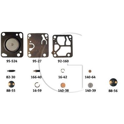 Original Membranen - RB KIT für Vergaser: MDC - Ersetzbar durch D1-MDC