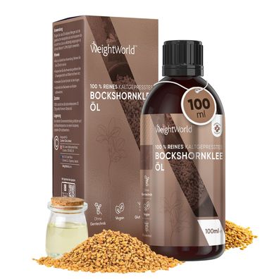 Bockshornkleeöl 100ml - Körper, Brustbereich, Gesäß, Bart, Haare, Nägel - WeightWorld