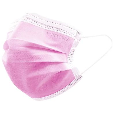 Unigloves PROFIL PLUS SMALL OP-Mundschutz - Packung 50 Stéck pink