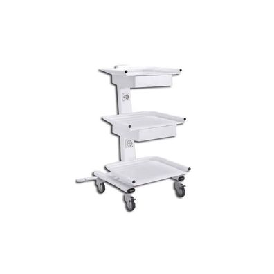 Zilfor Rollwagen Instrumentenhalter, 3 Ablageflächen (50x40,5 cm), 2 Schubladen, 2 St