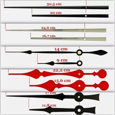 Quarz-Uhrwerk Lautlos ohne Ticken Lange Zeiger Riesig groß Metall XXL Katalog #1